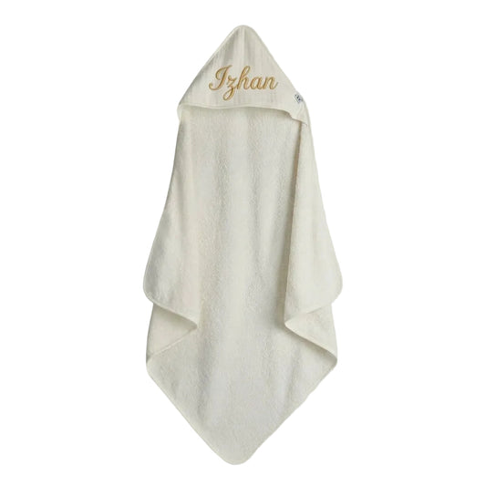 Mothercare Cuddle 'n' Dry ivory hooded baby towel