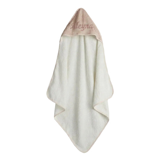 Mothercare Cuddle 'n' Dry blush pink hooded baby towel