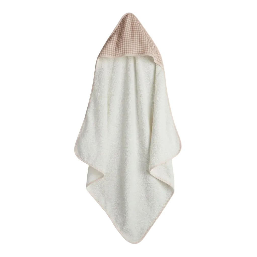 Mothercare Cuddle 'n' Dry blush pink hooded baby towel – view 3