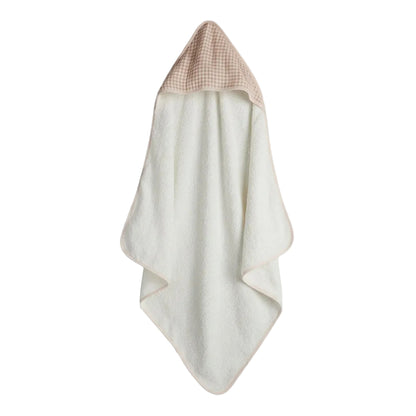 Mothercare Cuddle 'n' Dry blush pink hooded baby towel – view 3