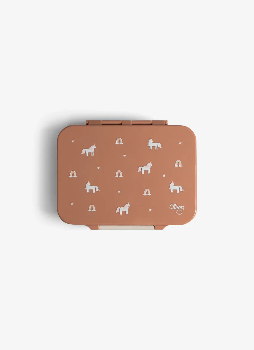 Tritan Lunch Box - 4 Compartments - Unicorn Blush Pink