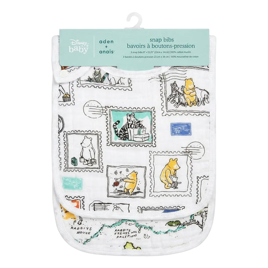 Disney Pack of 3 Snap Bibs