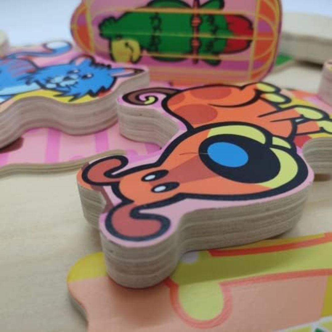 Extra Thick Wooden Puzzle-Pets | VIGA