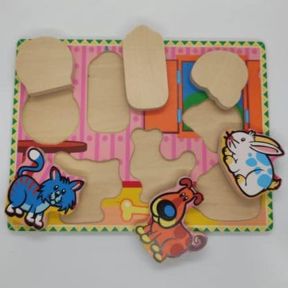 Extra Thick Wooden Puzzle-Pets | VIGA