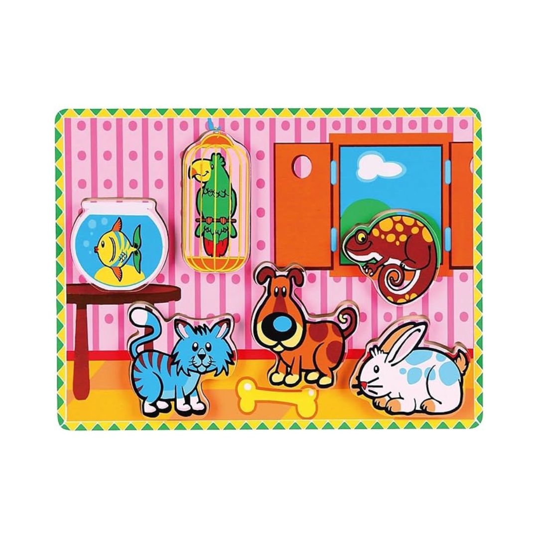 Extra Thick Wooden Puzzle-Pets | VIGA