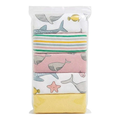 Fish Print Pack of 5 Bodysuits | Marks & Spencer