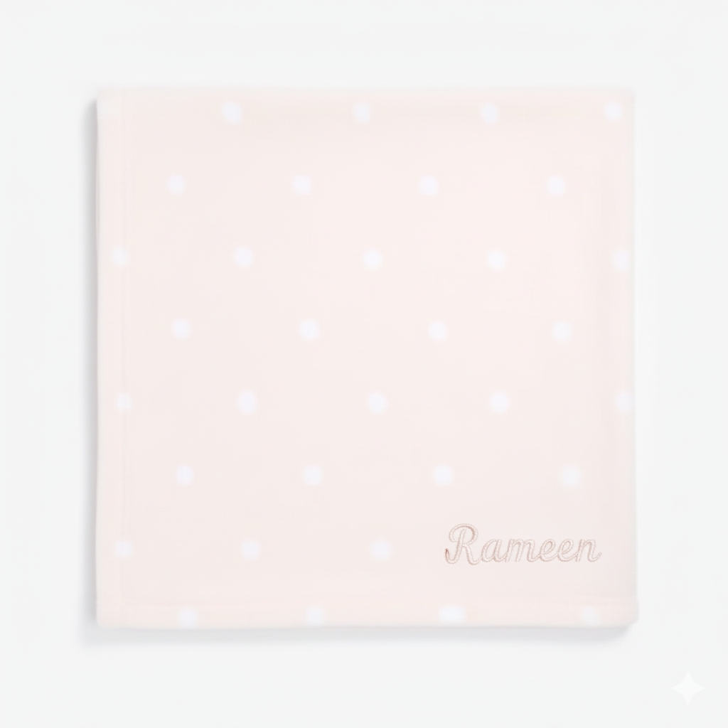 Mothercare Dot Fleece Blanket - Pink