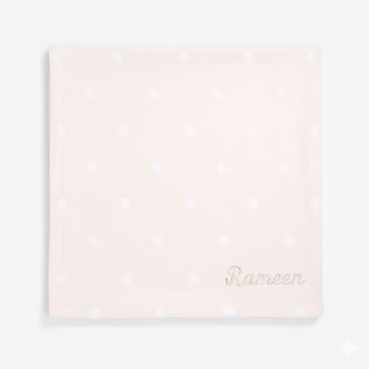 Mothercare Dot Fleece Blanket - Pink