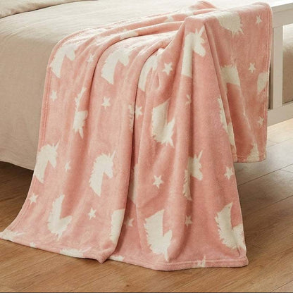 Glow in the Dark Unicorn Blanket