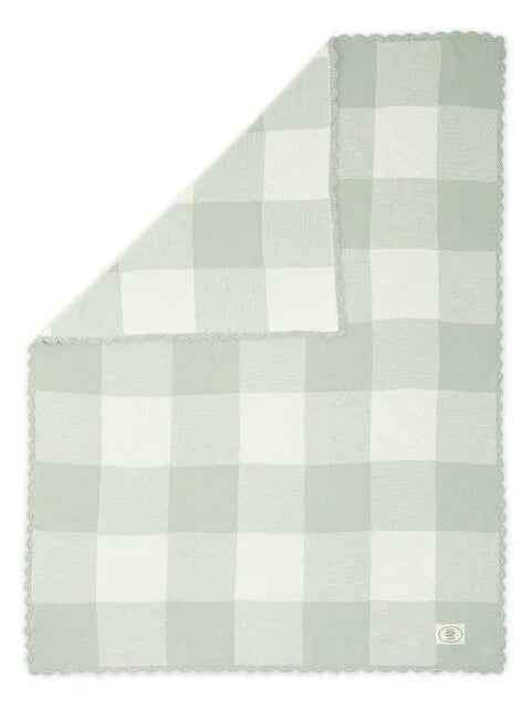 Green Gingham Ocarro Baby Blanket - Mamas & Papas x Laura Ashley
