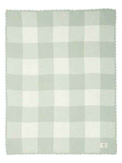 Green Gingham Ocarro Baby Blanket - Mamas & Papas x Laura Ashley
