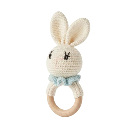 Khwaab hand-knitted baby rattles
