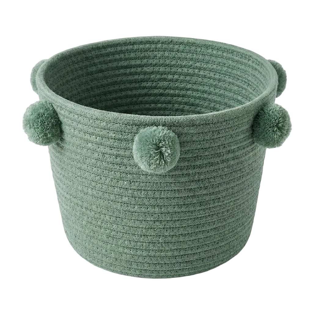 Hand Woven Basket with pompom