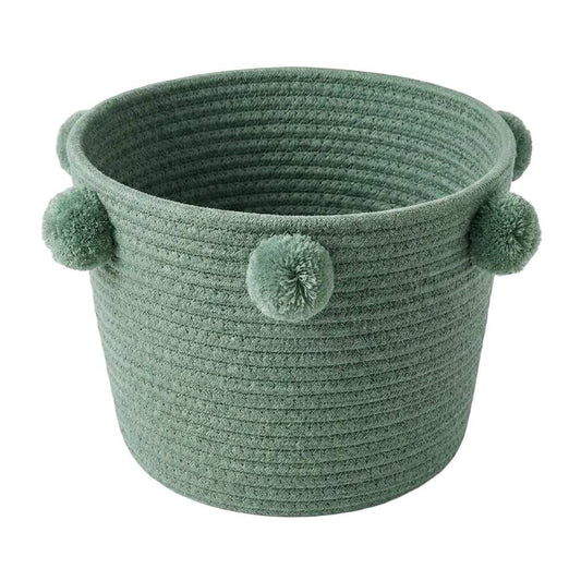 Hand Woven Basket with pompom