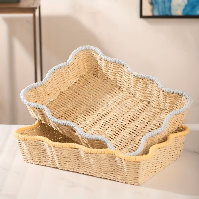 Handwoven Paper Rope Storage Basket