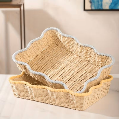 Handwoven Paper Rope Storage Basket