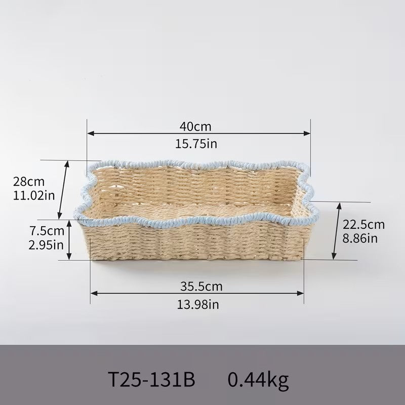 Handwoven Paper Rope Storage Basket