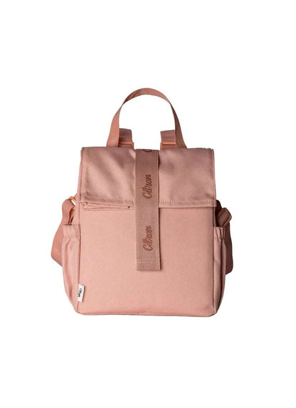 Insulated Roll-up Lunch Bag - Blush Pink |Citron