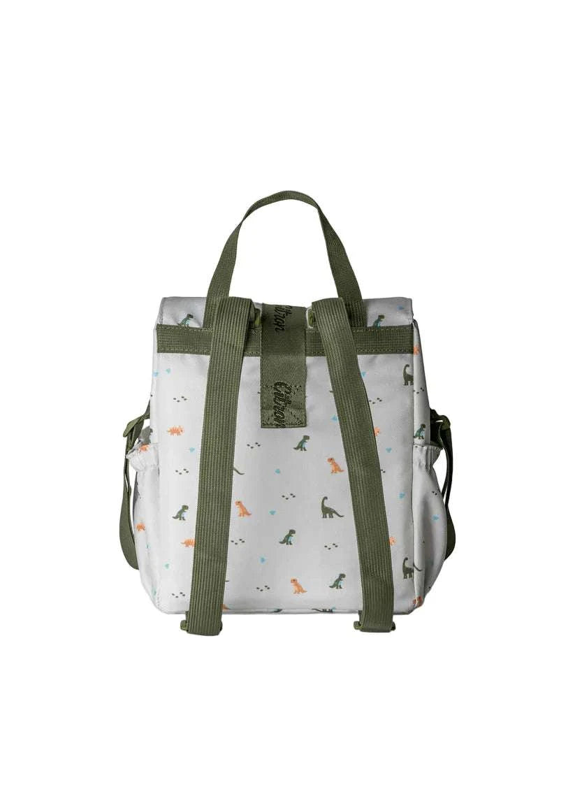 Insulated Roll-up Lunch Bag - Dino | Citron