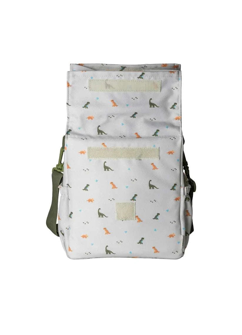 Insulated Roll-up Lunch Bag - Dino | Citron