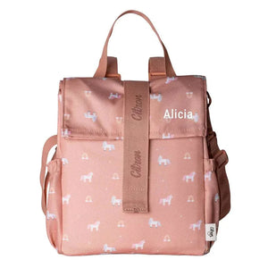 Insulated Roll-up Lunch Bag - Unicorn Blush Pink|Citron