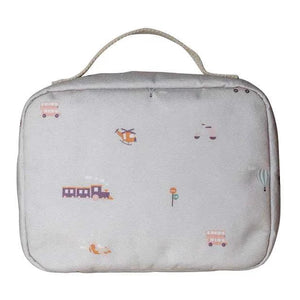 Insulated Square Lunch bag - Vehicles|Citron