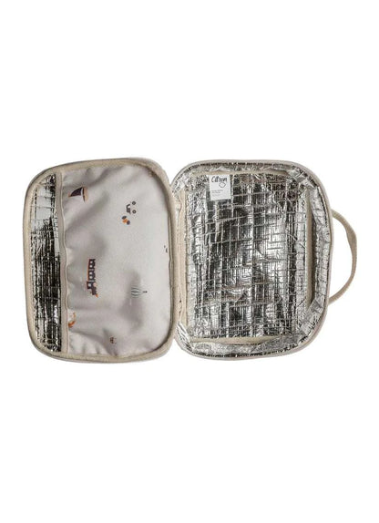Insulated Square Lunch bag - Vehicles|Citron