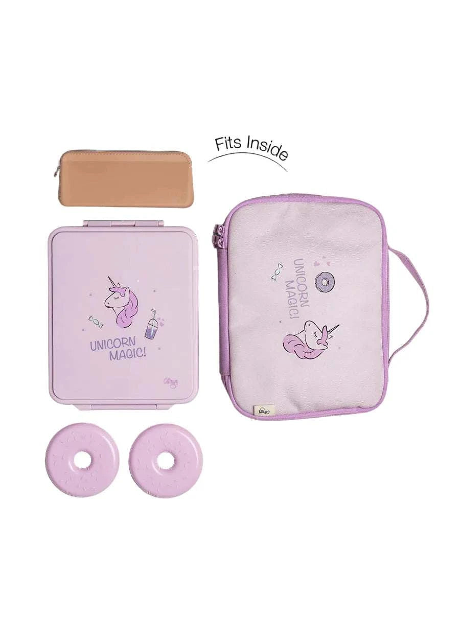 Insulated Square Lunch bag - Vehicles|Citron