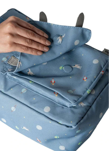 Kids Backpack - Spaceship Dusty Blue| Citron
