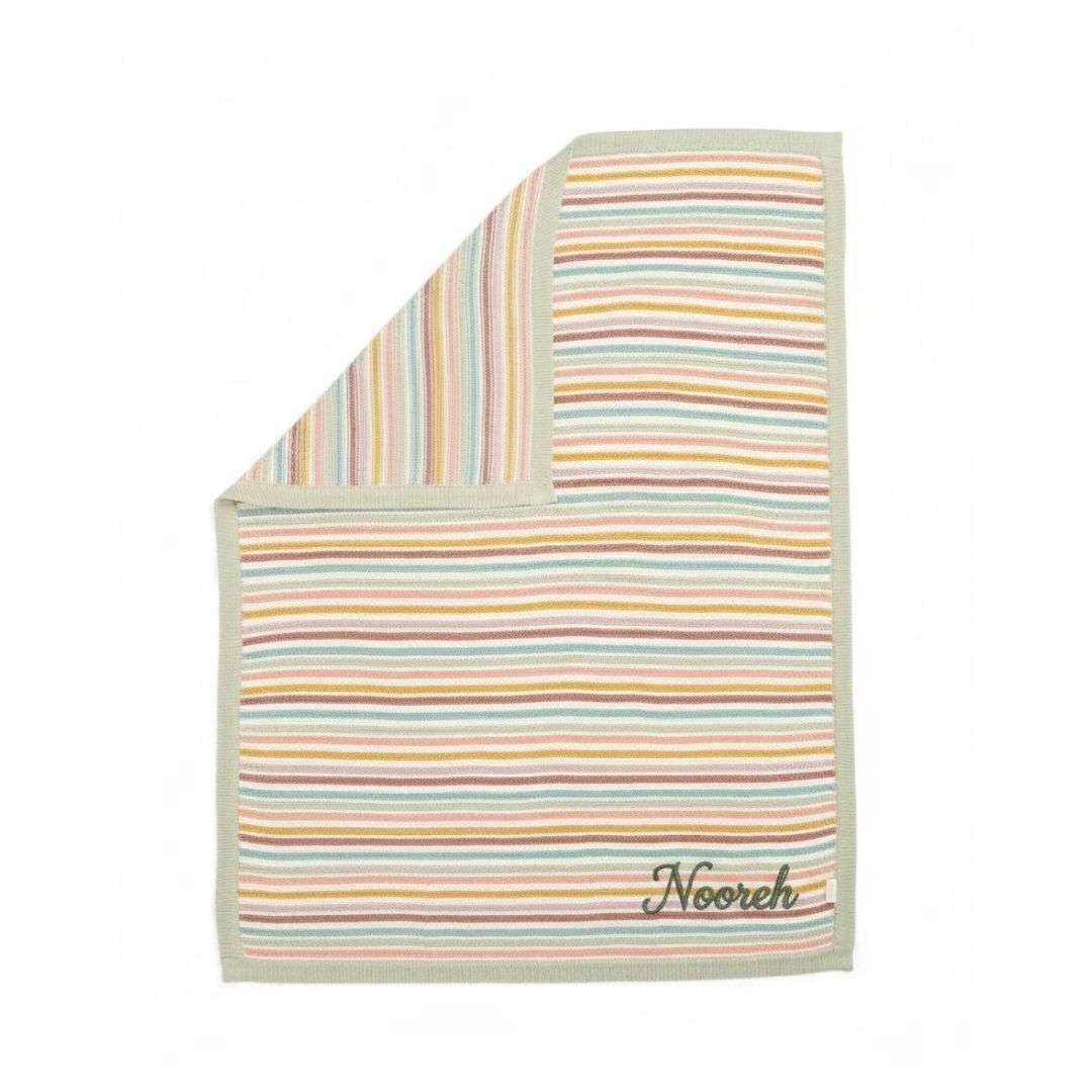 Knitted Blanket - Multi Colour Striped by Mamas & Papas