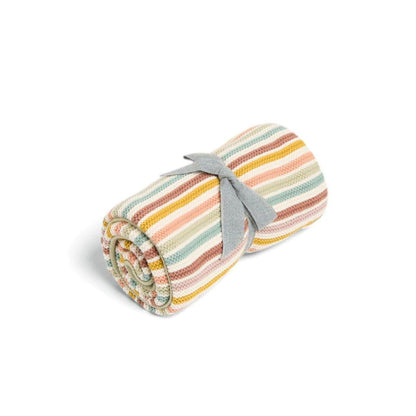 Knitted Blanket - Multi Colour Striped by Mamas & Papas