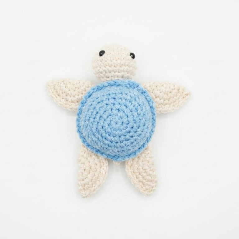 Little Blue Crochet Turtle