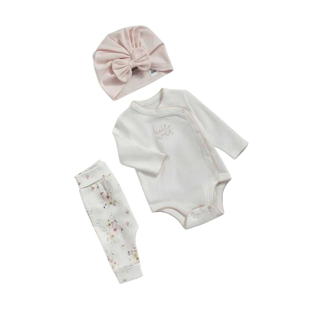 Mamas and Papas Hello World My First Outfit 3 Piece Set