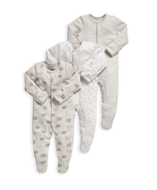 Baby bear hunt sleepsuit 3-pack in soft jersey cotton