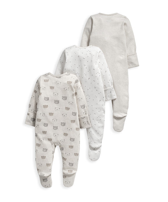 Baby bear hunt sleepsuit 3-pack in soft jersey cotton