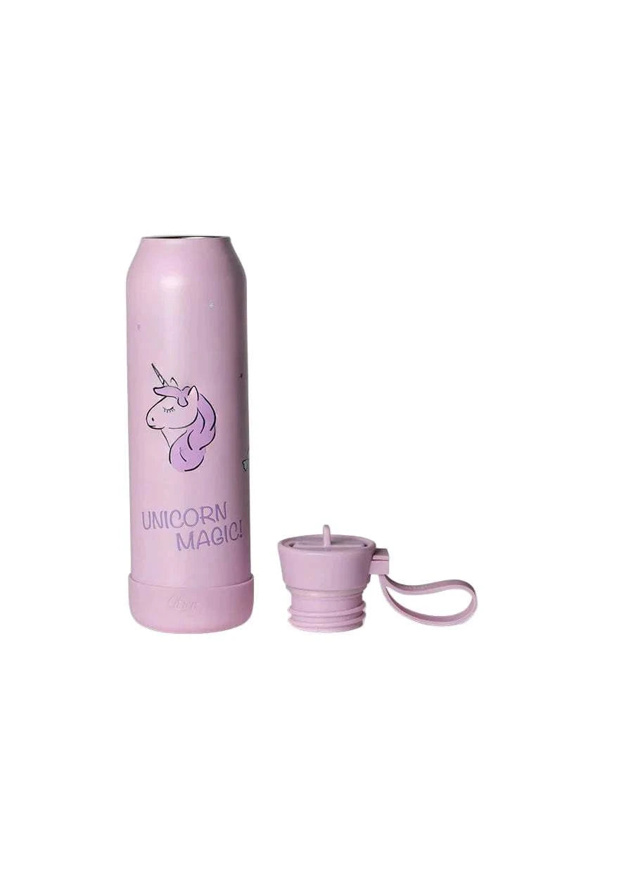 Medium water bottle - 500ml - Stormy Unicorn | Citron