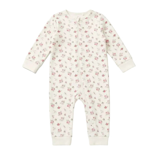 Next Baby Flowers Footless Sleepsuit