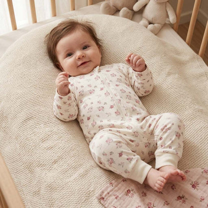 Next Baby Flowers Footless Sleepsuit