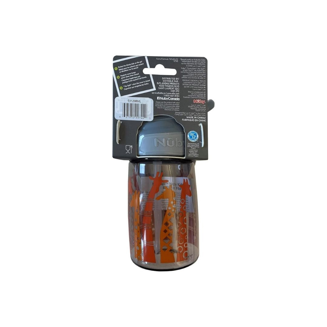 Nuby Thirsty Kids Soft Spout Water Bottle Giraffe