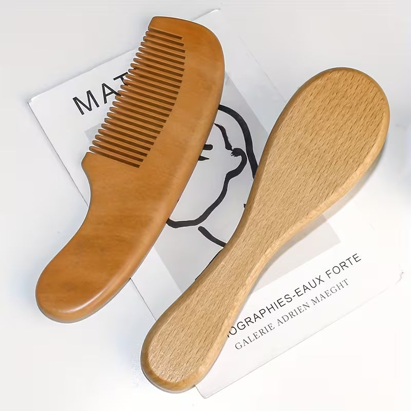 Personalisable Hair Brush & Comb Set | Baby Keepsake Gift by Bundle Company