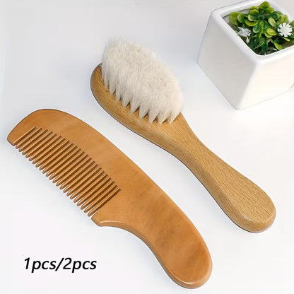 Personalisable Hair Brush & Comb Set | Baby Keepsake Gift by Bundle Company