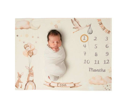 Personalised Baby Milestone Playmat - Exclusive by Bundle