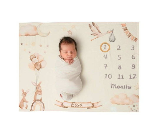 Personalised Baby Milestone Playmat - Exclusive by Bundle