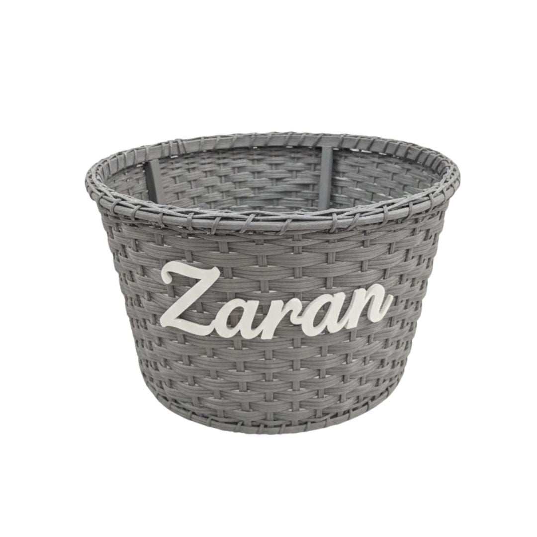 Personalised Cane Basket – A Meaningful Toy Storage & Nursery Gift |Bundle Company