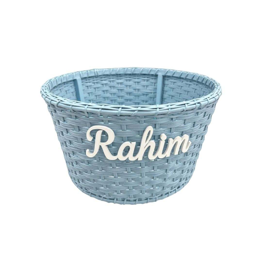 Personalised Cane Basket – A Meaningful Toy Storage & Nursery Gift |Bundle Company