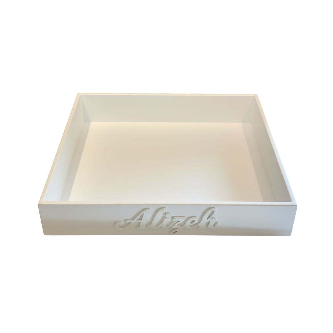 Personalised Wooden Tray – 18.5"x18.5"x3" | Sustainable Keepsake Gift | Bundle Company