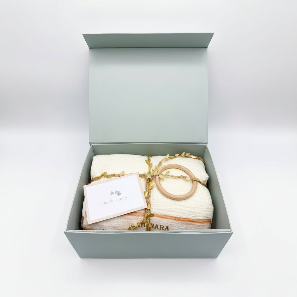 Personalised Baby Milestone Playmat Gift Set