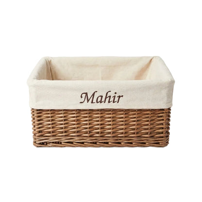 Personalised Open Cane Basket