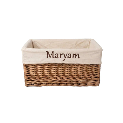 Personalised Open Cane Basket