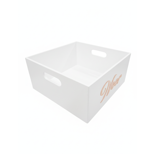 Personalised Solid Wooden Crate – Custom Gift & Storage Box
